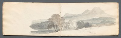 Sketchbook: Eildon Hills by Samuel Prout