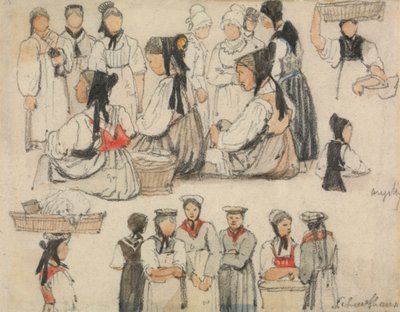 Study of Figures at Schaffhausen by Samuel Prout