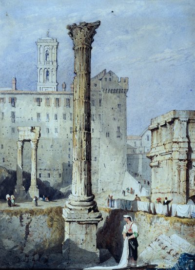 The Column of Phocas by Samuel Prout