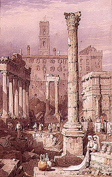 The Forum, Rome by Samuel Prout
