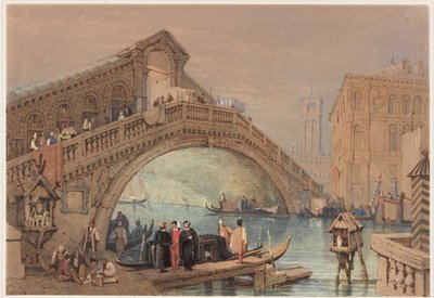 The Rialto, Venice by Samuel Prout
