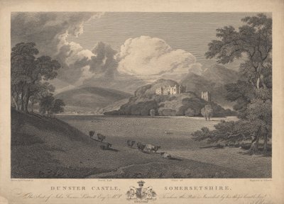 North East View of Dunster Castle, Somersetshire by Samuel Rawle