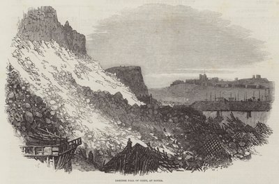 Immense Fall of Cliff, at Dover by Samuel Read