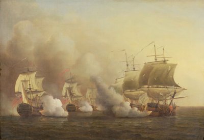 Action Off the Cape of Good Hope, March 9th, 1757 by Samuel Scott