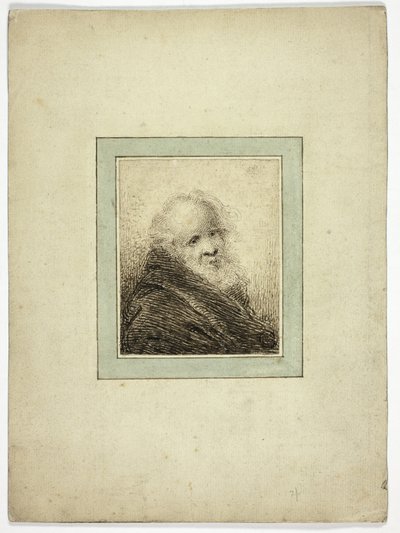 Bust of Old Man by Samuel Shelley