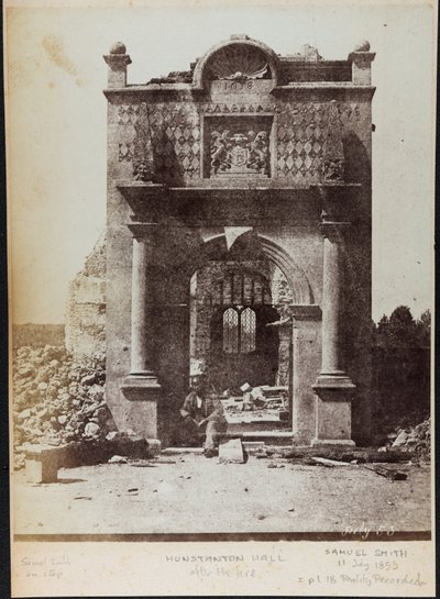 Samuel Smith Sitting in Front of the Ruined Hunstanton Hall by Samuel Smith