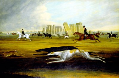 The Pinckney Family Coursing at Stonehenge by Samuel Spode
