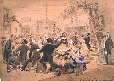 The First Subscription Ball, Ballarat, Victoria by Samuel Thomas Gill