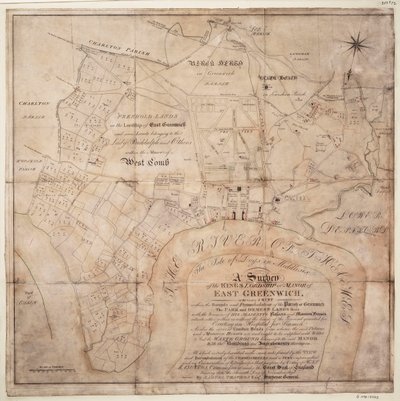 A survey of the Kings lordship or manor of East Greenwich by Samuel Travers