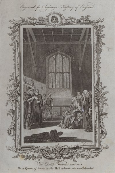 The Death Warrant read to Mary Queen of Scots in the Hall wherein she was Beheaded by Samuel Wale