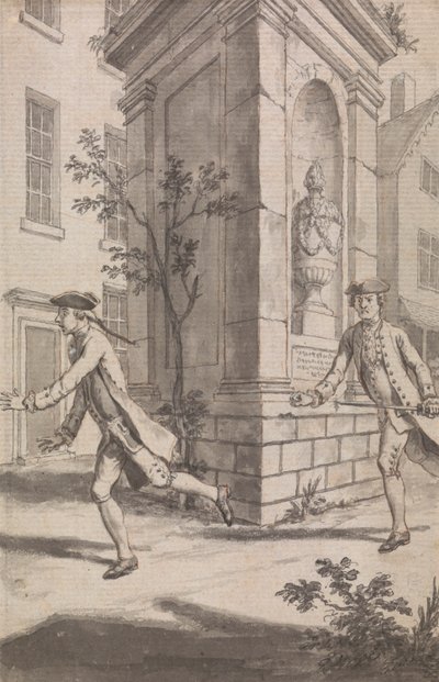 The Pursuit (Probably a Design for The Tyburn Chronicle) by Samuel Wale