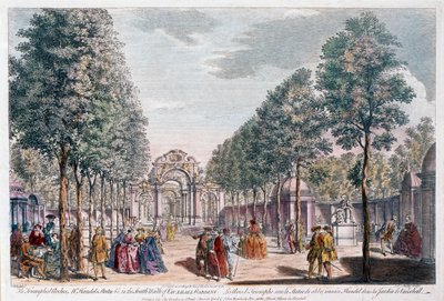 Vauxhall Gardens (engraved by John Miller a.k.a. Johann Sebastian Müller) by Samuel Wale