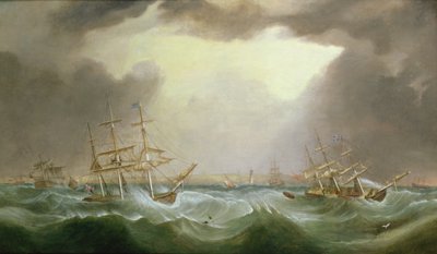 The Great Gale of 6th and 7th January 1839, 1882 by Samuel Walters