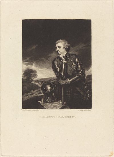 Sir Jeffery Amherst by Samuel William Reynolds I after Sir Joshua Reynolds