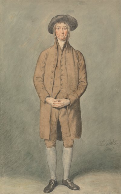 Mr. Mathews as Matthew Daw in the School for Friends by Samuel de Wilde
