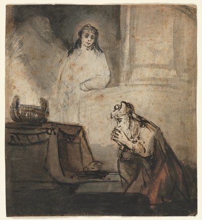 Angel Appearing to Zacharias, Third Quarter 1600s by Samuel van Hoogstraten