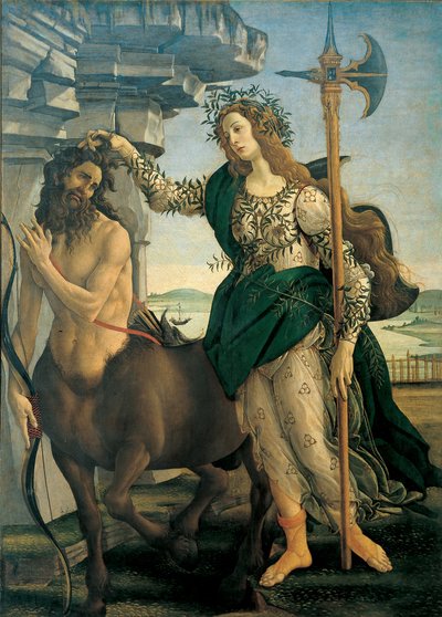 Pallas (Athena or Minerva) and the Centaur by Sandro Botticelli