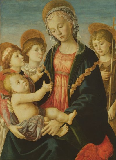 The Virgin and Child with Two Angels and St. John the Baptist by Sandro Botticelli
