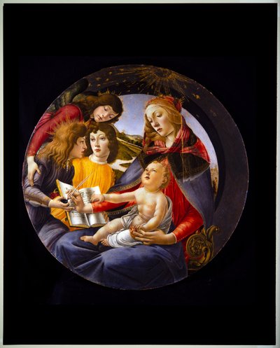 Virgin and Child with Three Angels, also called Madonna of the Magnificat by Sandro (1444/5 1510) Botticelli