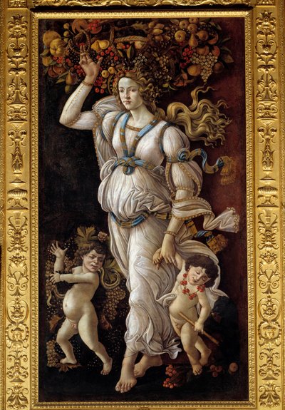 Autumn or Allegory Against Wine Abuse by Sandro Botticelli