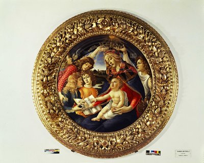Madonna del Magnificat and Five Angels (tondo) by Sandro Botticelli