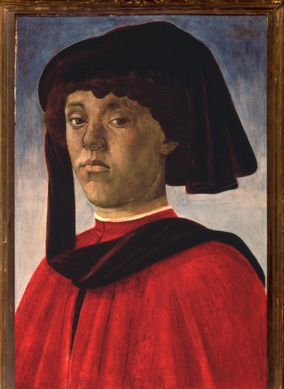 Portrait of Young Man with a Beret by Sandro Botticelli