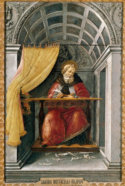 Saint Augustine in His Cell by Sandro Botticelli