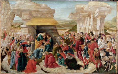 The Adoration of the Magi (Unfinished, c.1500) by Sandro Botticelli