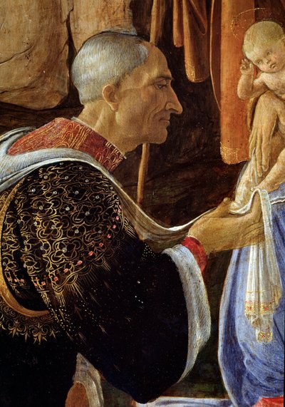 The Adoration of the Magi (detail) by Sandro Botticelli