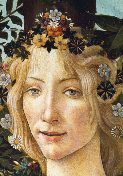 The Face of Flora, Detail of The Allegory of Spring by Sandro Botticelli