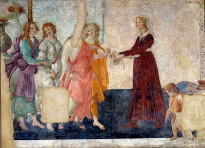 Venus and the Graces Offering Presents to a Young Girl by Sandro Botticelli
