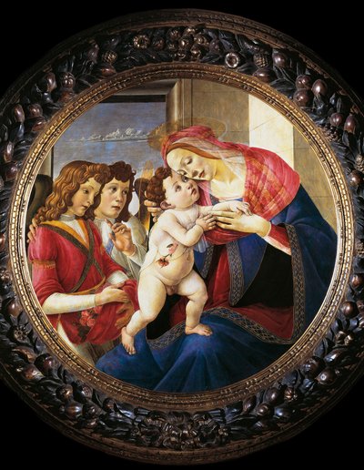 Virgin and Child and Two Angels by Sandro Botticelli
