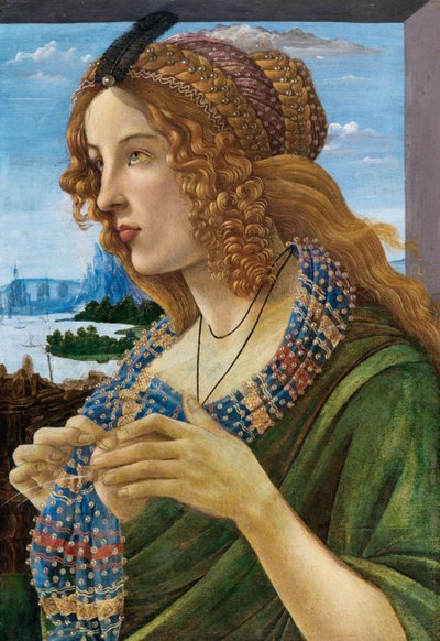 Allegorical Portrait of a Woman Simonetta Vespucci, 1480-1490 by Sandro Botticelli