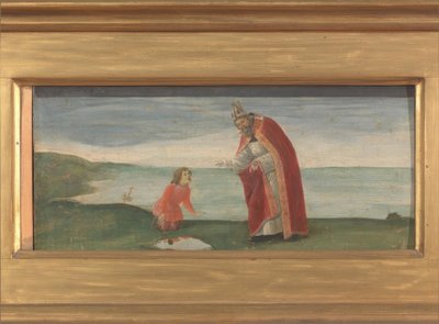 Saint Augustine and the Boy on the Seashore by Sandro Botticelli