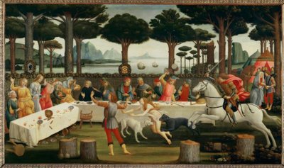 The Story of Nastagio degli Onesti III by Sandro Botticelli