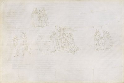 Illustration to the Divine Comedy by Dante Alighieri Purgatorio 17 by Sandro Botticelli