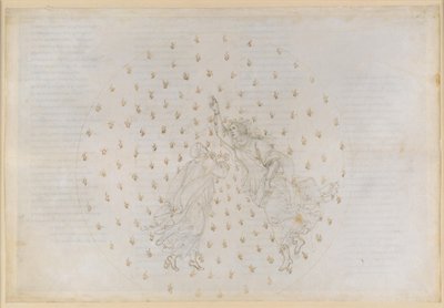 The Divine Comedy, Paradiso VI. Second Planetary Sphere (Heaven of Mercury): Justinian Tells Dante the History of the Empire and Reports on the Souls of the Righteous in Mercury by Sandro Botticelli