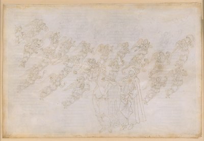The Divine Comedy, Paradiso XXIX. Ninth Sphere (Crystal Heaven or Primum Mobile): Beatrice Instructs Dante on the Creation and Nature of Angels by Sandro Botticelli
