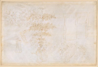 The Divine Comedy, Purgatorio XXIV. Sixth Ring of Purgatory: Penance of the Gluttons; Conversations with Forese Donati and Bonagiunta Orbicciani; The Angel at the Ascent to the Seventh Ring by Sandro Botticelli