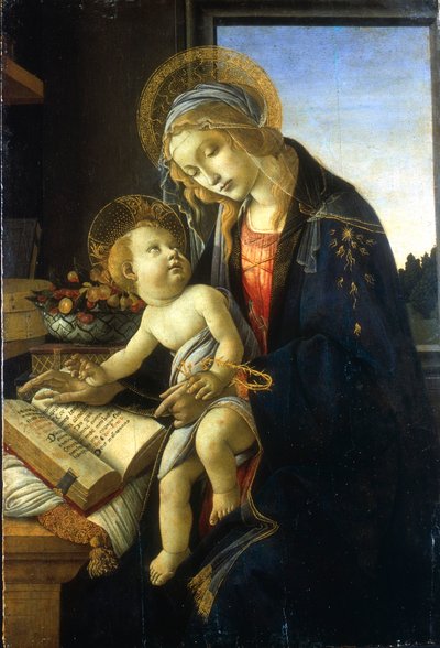 Madonna and Child Madonna of the Book by Sandro Botticelli