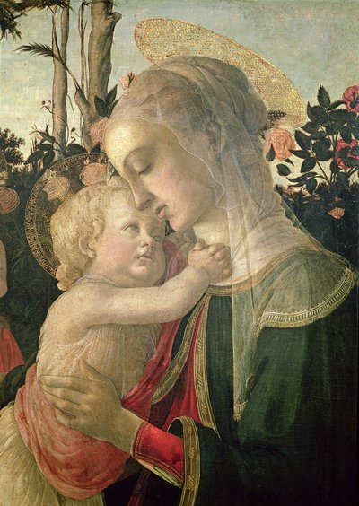 Madonna and Child with St. John the Baptist (detail) by Sandro Botticelli