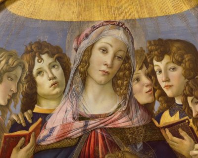 Mary with the Child and Six Angels by Sandro Botticelli