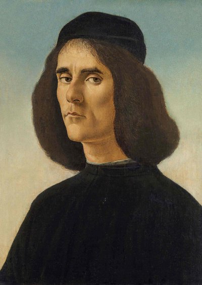 Portrait of Michael Tarchaniota Marullus by Sandro Botticelli