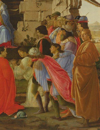 The Adoration of the Magi (detail) by Sandro Botticelli