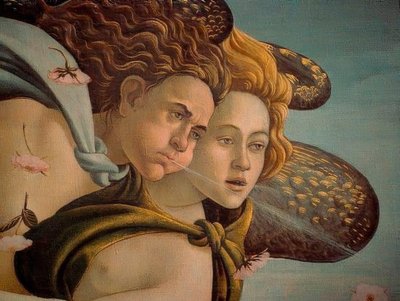 The Birth of Venus (detail) by Sandro Botticelli