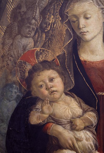 The Madonna and Child in Glory (detail) by Sandro Botticelli