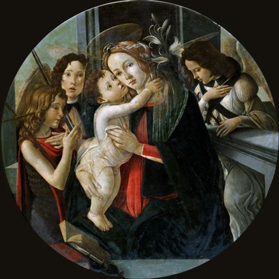 The Madonna and Child with Saint John and Two Angels by Sandro Botticelli