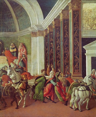 The Story of Virginia (detail of the right: killed by her father Virginius) by Sandro Botticelli