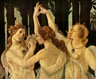 The Three Graces (detail) by Sandro Botticelli