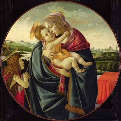 Virgin and Child with Saint John the Baptist by Sandro Botticelli